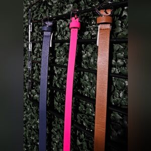 The Children's Place Navy, Pink, and Brown Belts
